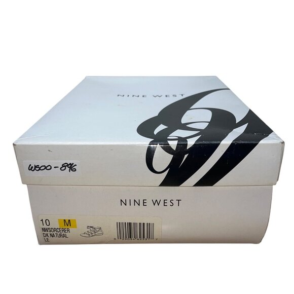 Nine West Sorcerer Womens Natural Tan Lace-Up Gladiator Wedge Sandals Size 10M - Picture 9 of 9